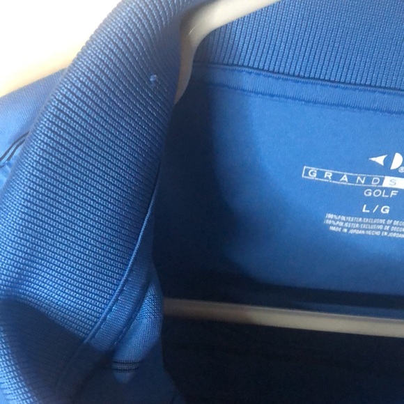 Grand Slam Striped Golf Shirt. Size L/G. - Picture 10 of 11